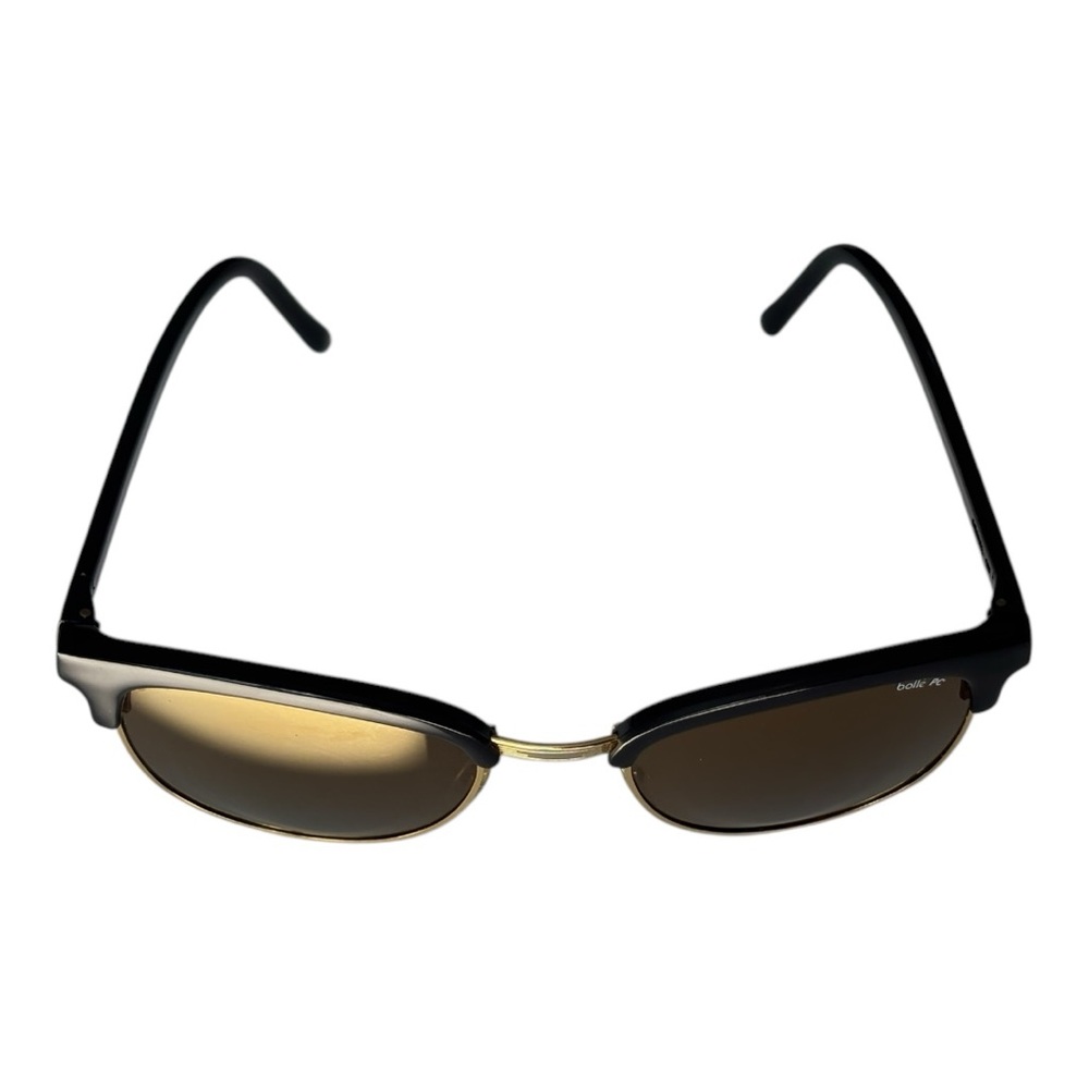 Bolle PC vintage mod 450 black sunglasses w/gold accent & brown Lenses| unisex